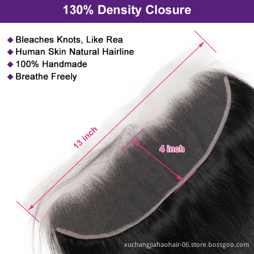 28 30 32inches Human Hair Lace Closure 2x6 4x6 Lace Closure 5x5 6x6 7x7 All Size Lace Closure Straight Body With Baby Hair